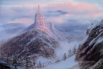 風景 Painting - クリスマスマウンテンの神秘的な王国エレンショー